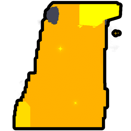 8-Bit Crow Golden